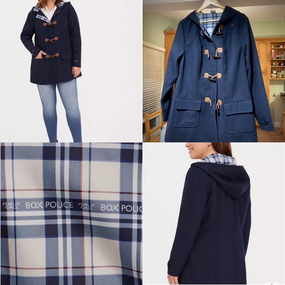 Torrid/Her Universe Doctor Who Navy Toggle Peacoat - Size 2